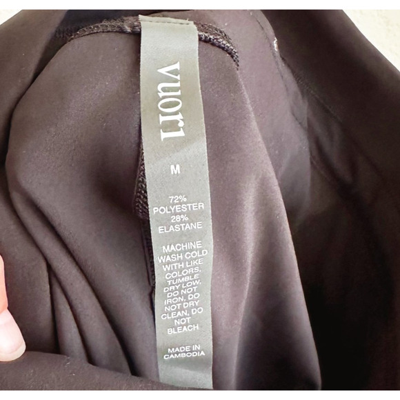 Vuori Womens Daily Shorts Medium High Waist Drawstring Bike Black Athleisure - Picture 3 of 7